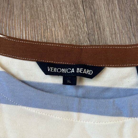 Striped Brown and Blue Long Sleeve Top - Picture 4 of 9